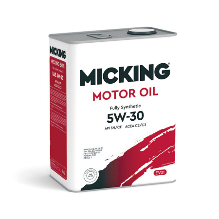 Моторное масло MICKING Motor Oil EVO1 5W30 API SN/CF ACEA C2/C3 4л