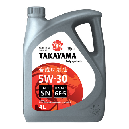 Масло моторное TAKAYAMA 5W30,ILSAC GF-5,API SN 4л пластик