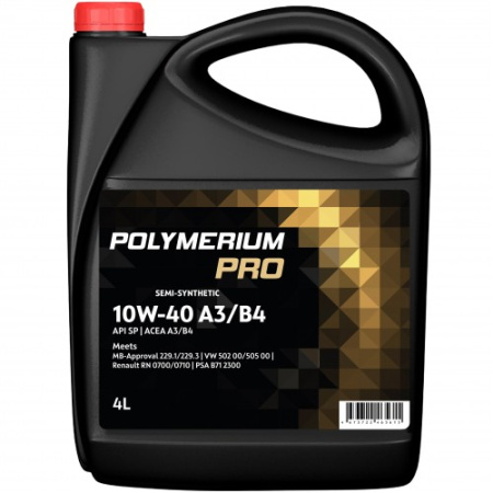Масло моторное POLYMERIUM PRO 10W40 SN A3/B4 п/с 4л