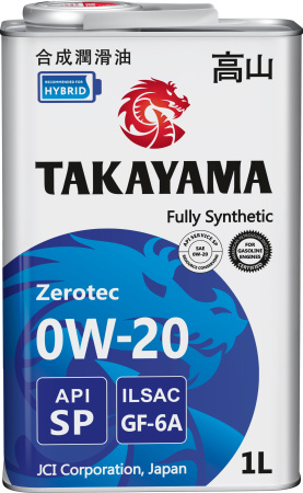 Масло моторное TAKAYAMA SAE 0W20 ILSAC GF-6A API SP 1л мет