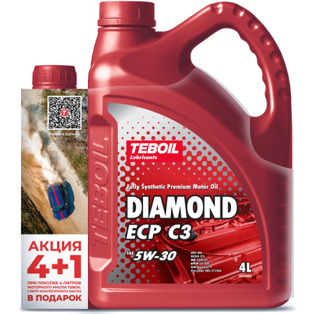 Масло моторное TEBOIL Diamond ECP C3 5W-30 АКЦИЯ 4+1л