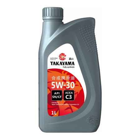 Масло моторное TAKAYAMA 5W30, API SN/CF C3 1л (пластик)