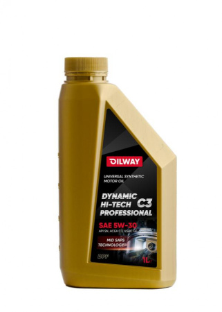 Масло моторное Oilway Dynamic Hi-Tech Professional С3 5W30 API SN АСЕА С3 ILSAC GF-5 1л