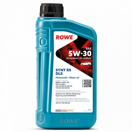 Масло моторное ROWE Hightec SYNT RS DLS 5W30 C3,SN/CF 1л