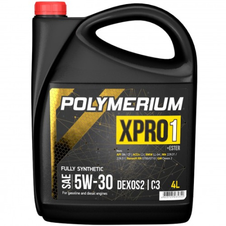 Масло моторное POLYMERIUM XPRO1 5W30 C3 Dexos2 4л