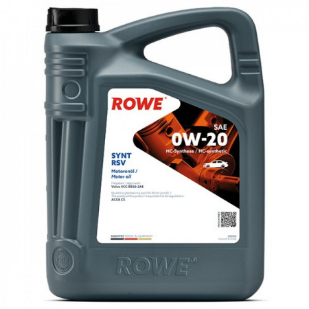 Масло моторное ROWE Hightec SYNT RSV 0W20 Volvo VCC C5 5л