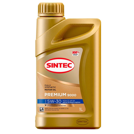 Масло моторное Sintec PREMIUM 9000 5W30 API SN ACEA C3 1л