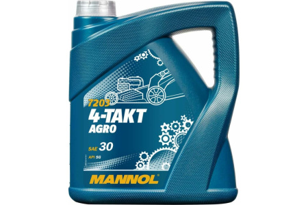 Масло моторное для газонокосилок MANNOL 4-Takt Agro SAE 30 4л