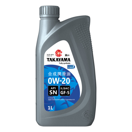 Масло моторное TAKAYAMA 0W20 ILSAC GF-5-API SN пластик 1л