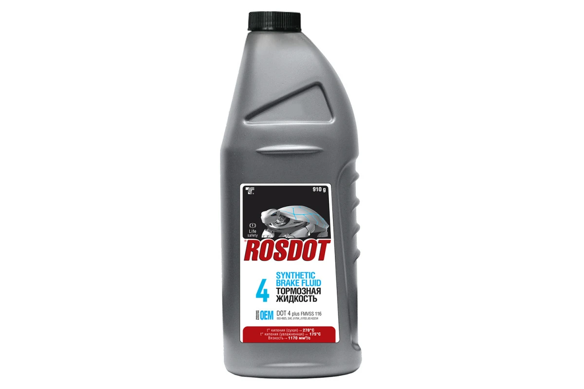 Фото Тормозная жидкость ROSDOT ДОТ-4 910мл — оригинальные автотовары Мега Ойл
