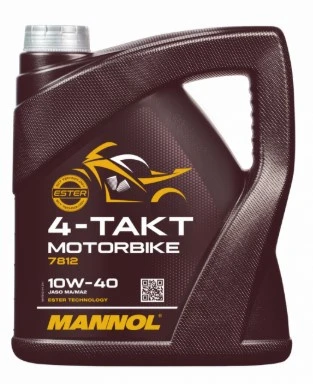 Масло для мототехники MANNOL 4-TAKT MOTORBIKE 10W40 4л