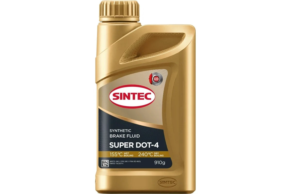Тормозная жидкость Sintec SUPER DOT -4 910 г