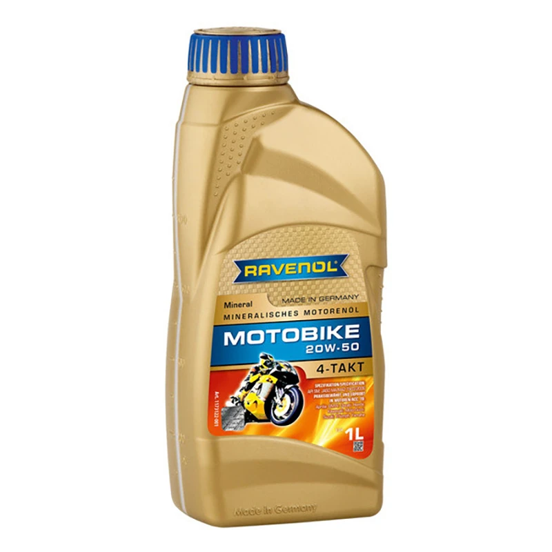 Масло моторное RAVENOL MOTOBIKE 4T MINERAL 20W50 1л