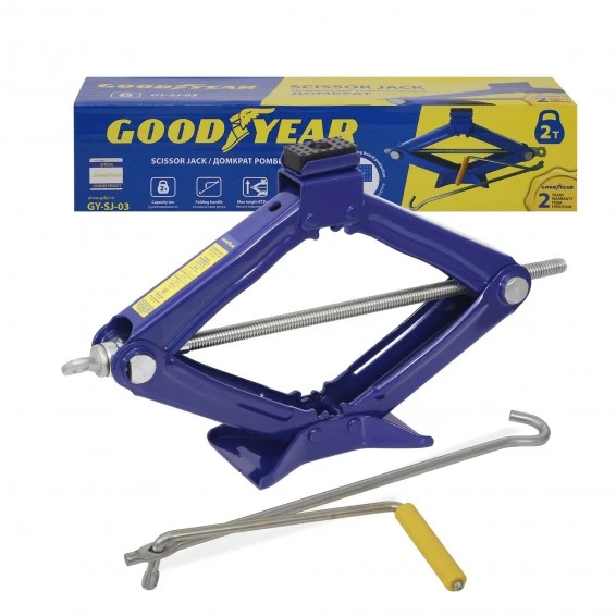 Домкрат ромбический Goodyear GY-SJ-03 2 т 100-410 мм со съемной ручкой