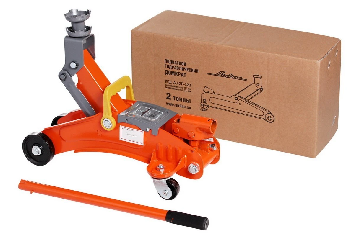 Домкрат подкатной AIRLINE 2т