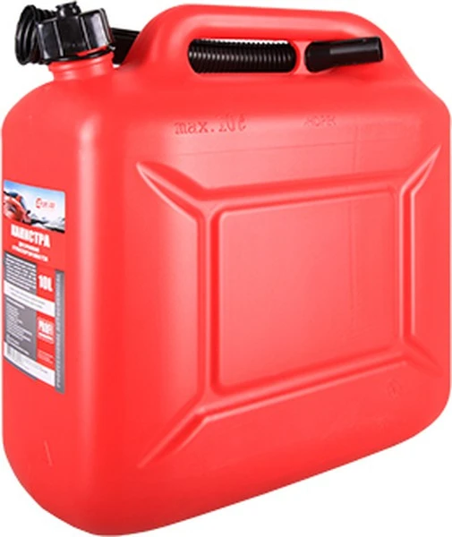 Канистра 3TON PROFI 10л в комплекте с крышкой и лейкой 