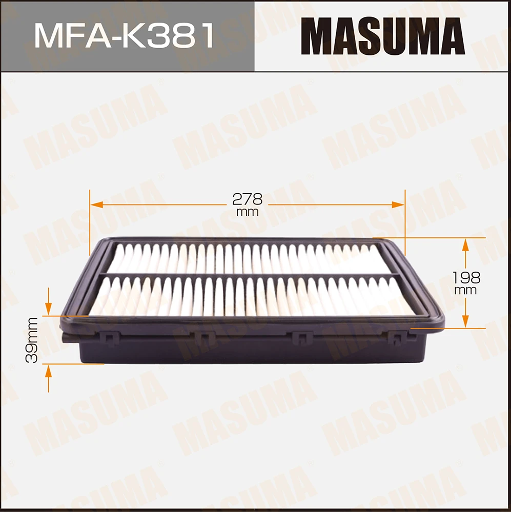 Фильтр воздушный MASUMA MFAK381=AP1978=C28036=A28900=AMDFA329=28113C1100