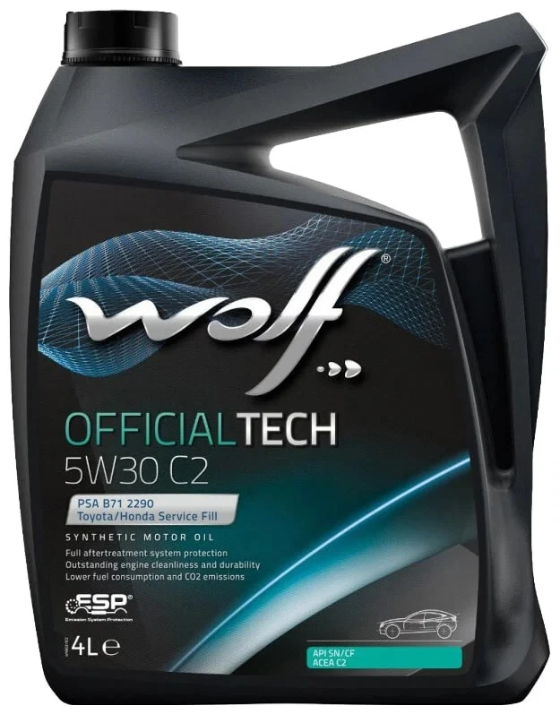 Масло мот. синт. WOLF OFFICIALTECH 5W30 C2  4L (8309014)