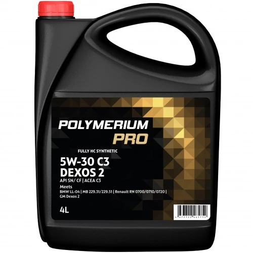 Масло моторное POLYMERIUM PRO 5W30 C3 Dexos2 SN 4л