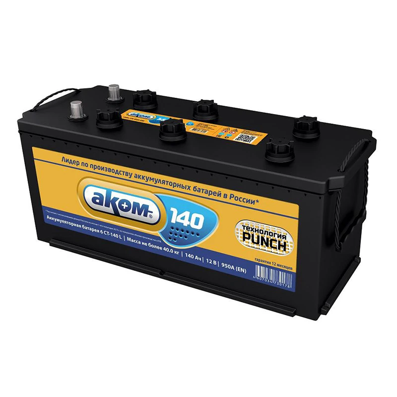 Аккумулятор АКОМ 140 евро A428