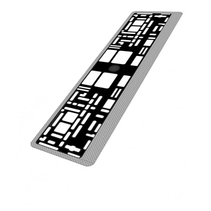 Рамка номерного знака карбон светлый AVS RN05 A78107S