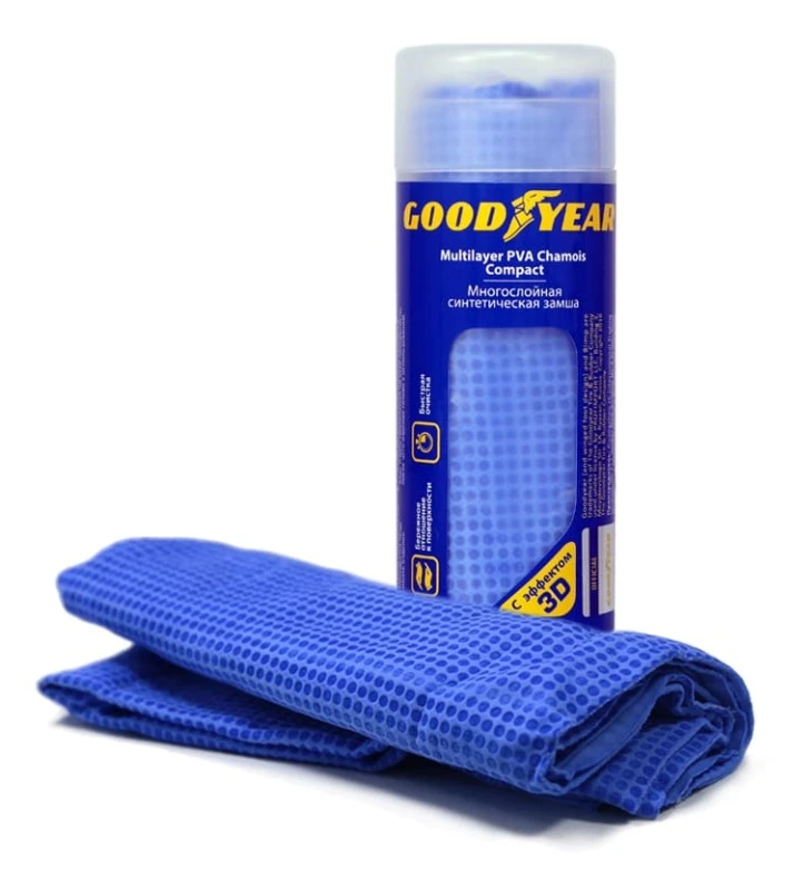 Салфетка замшевая 43*32 с теснением GOOD YEAR (GY000001)