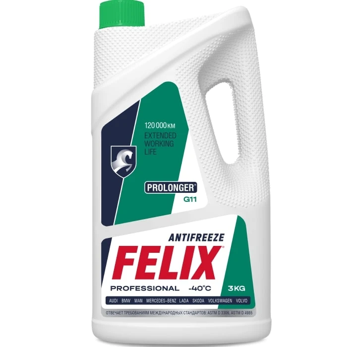 Антифриз FELIX зеленый 3кг