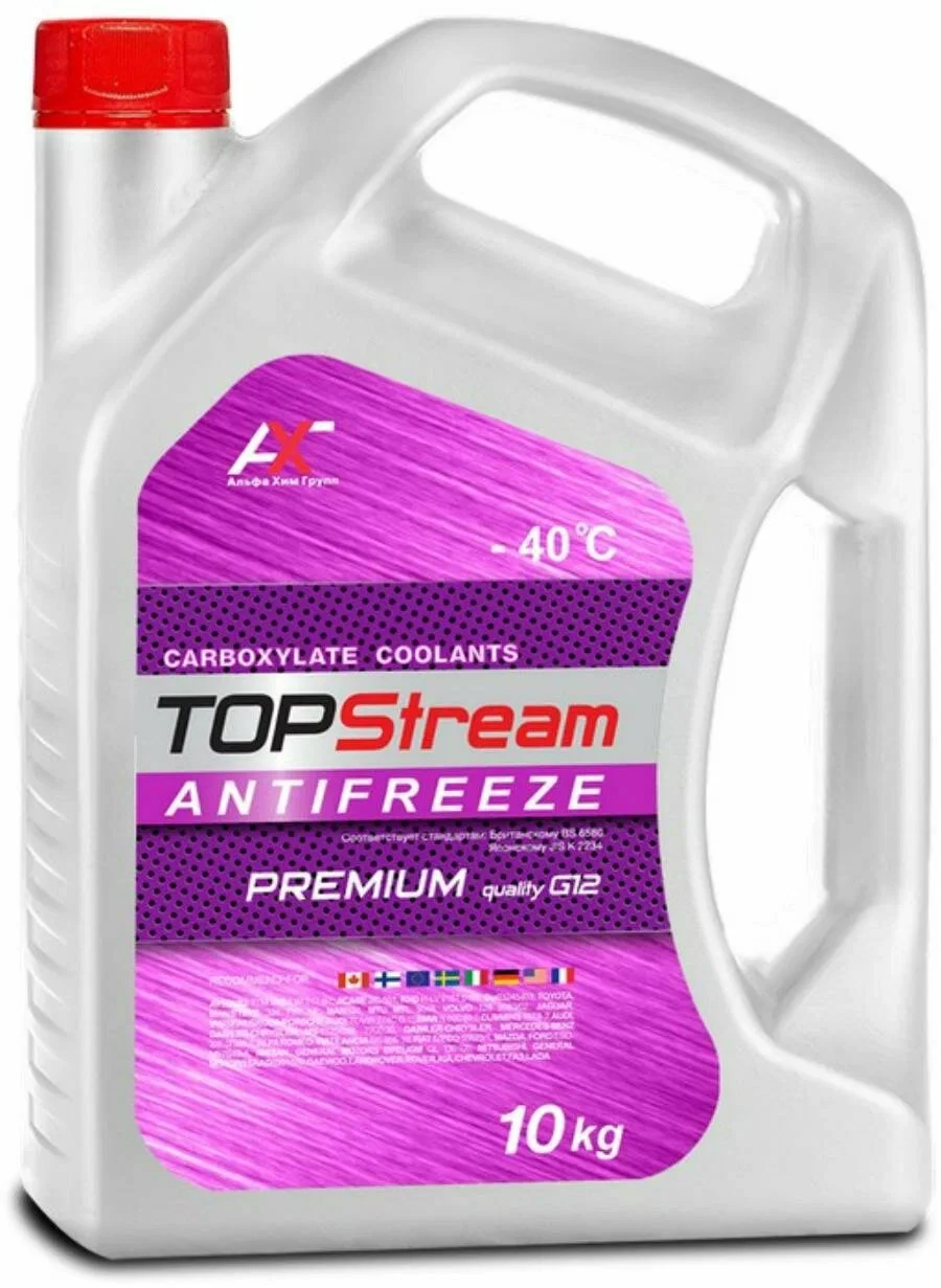 Охлаждающая жидкость TOPSTREAM PREMIUM G12 VIOLET 10кг