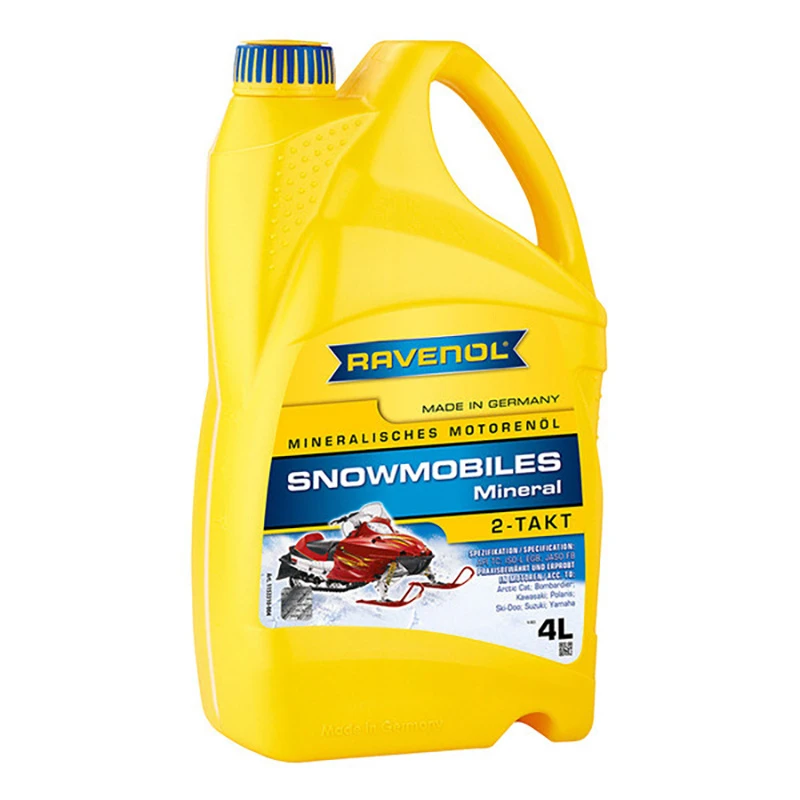 Масло моторное для 2T снегоходов RAVENOL Snowmobiles Mineral 2-Takt 4л