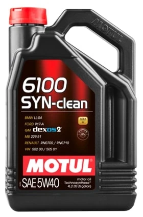 Масло моторное MOTUL 6100 Syn-clean 5W40 4л