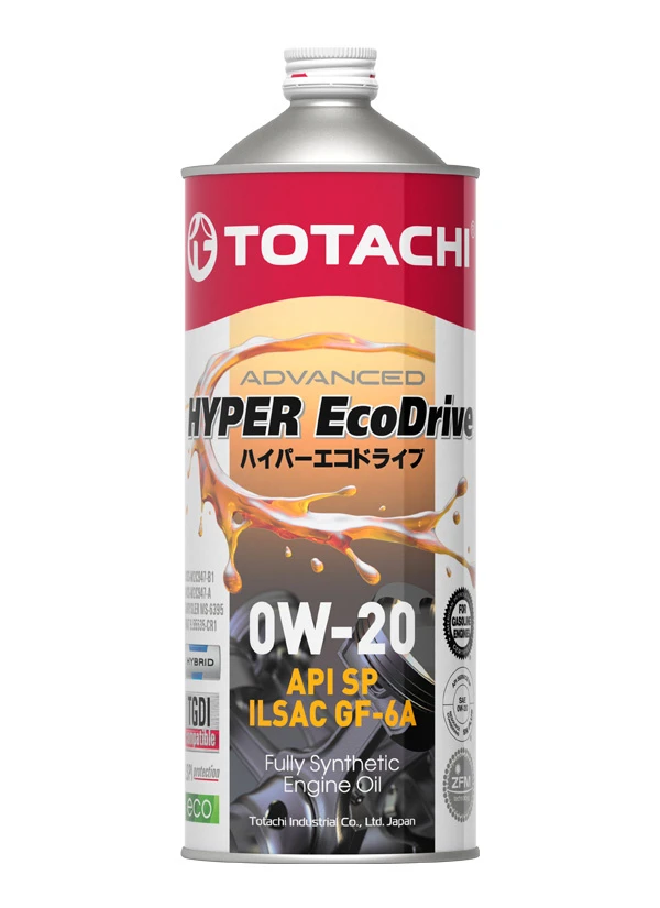 Масло моторное TOTACHI HYPER Ecodrive Fully Synthetic SP/RC/GF-6A 0W20 1л