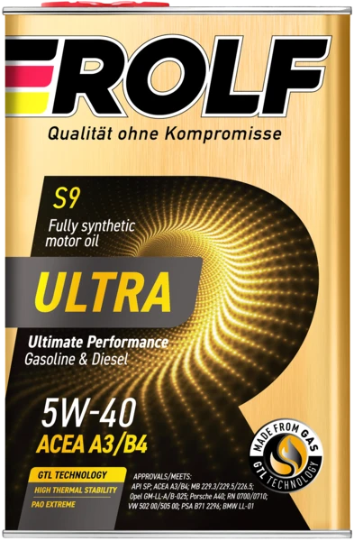 Масло моторное Rolf ultra 5W40 A3/B4 API SP (металл) 4л