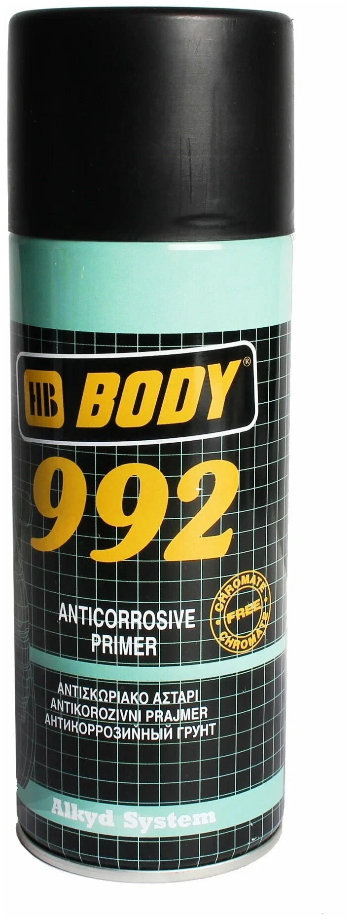 5100299200, Аэрозольный грунт Body 992 1К (черн.) (0,4л) купить в Пензе