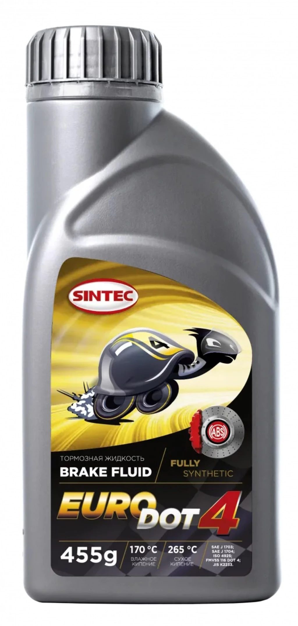 Тормозная жидкость Sintec EURO DOT-4 455гр