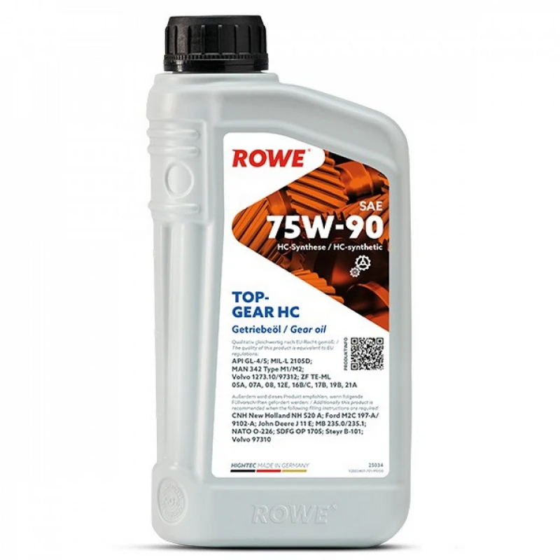 ROWE Масло трансмиссионное TopGear HC 75w90 GL4/GL5 1л