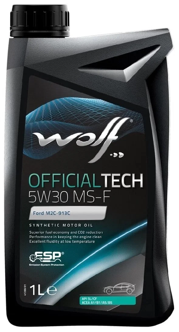 Масло моторное WOLF OFFICIALTECH 5W-30 MS-F 1л 8308611
