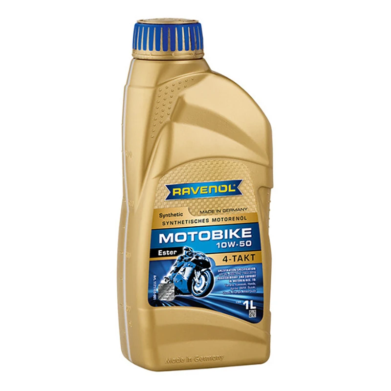 Масло моторное для мотоциклов RAVENOL MOTOBIKE 4T ESTER 10W50 1л