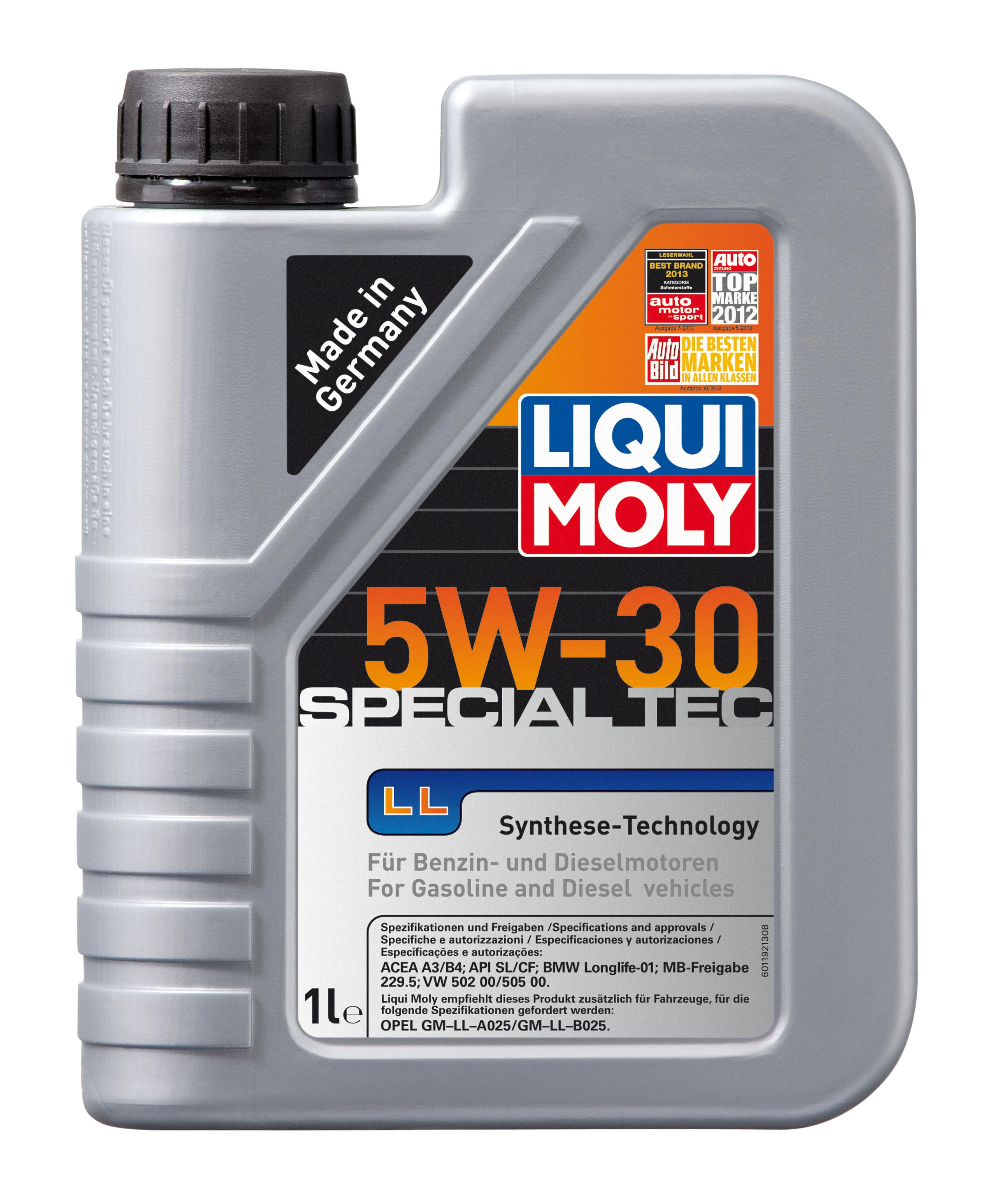 Масло моторное LIQUI MOLY Special Tec LL 5W30 SL/CF;A3/B4 1л
