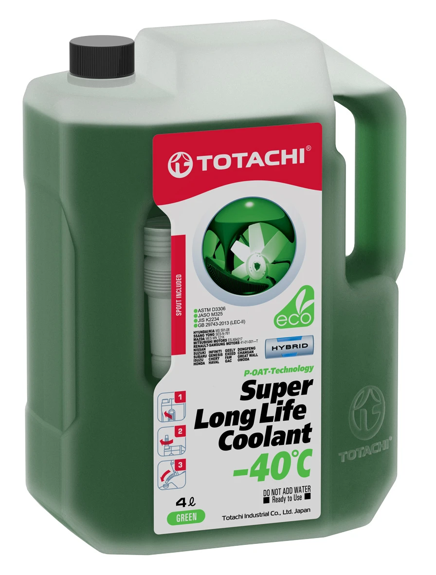 Антифриз TOTACHI SUPER LLC GREEN 4л