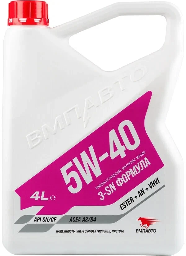 Масло моторное ВМПАвто Motive 5W40 3-SN A3/B4 SN/CF 4л