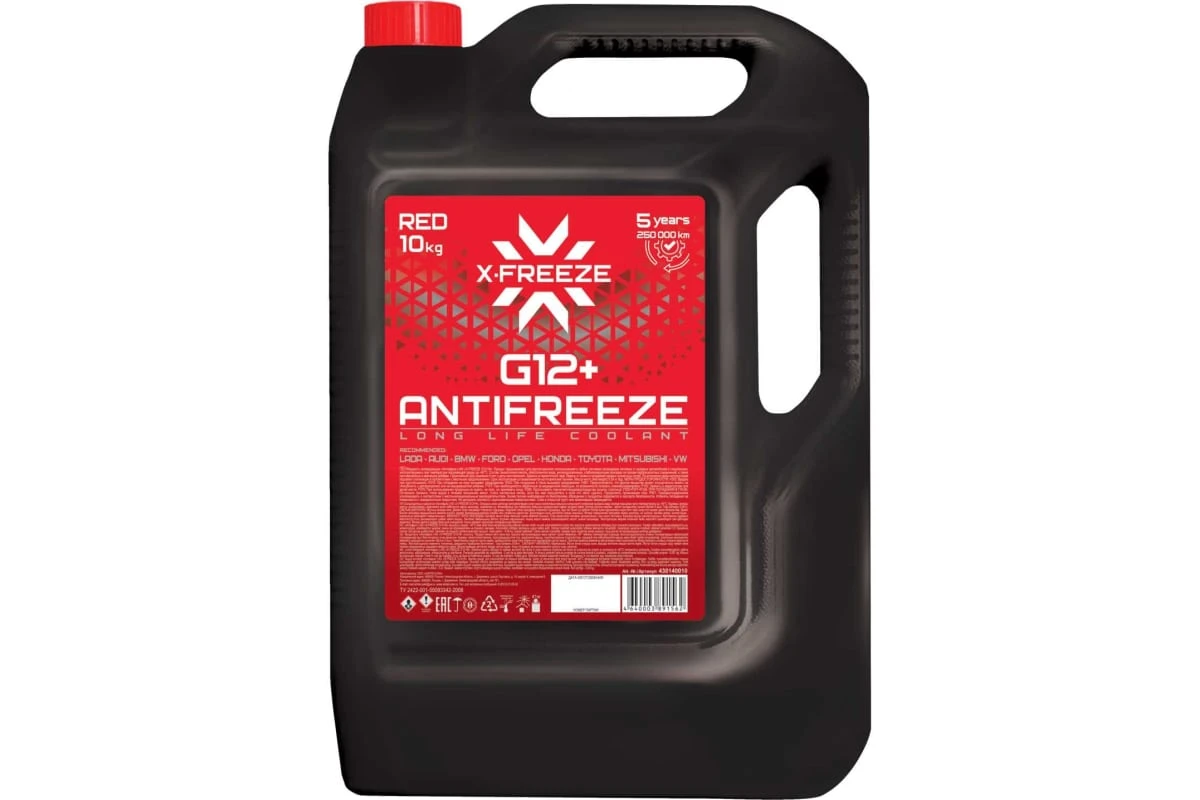 Антифриз FELIX X-Freeze красный 10кг.