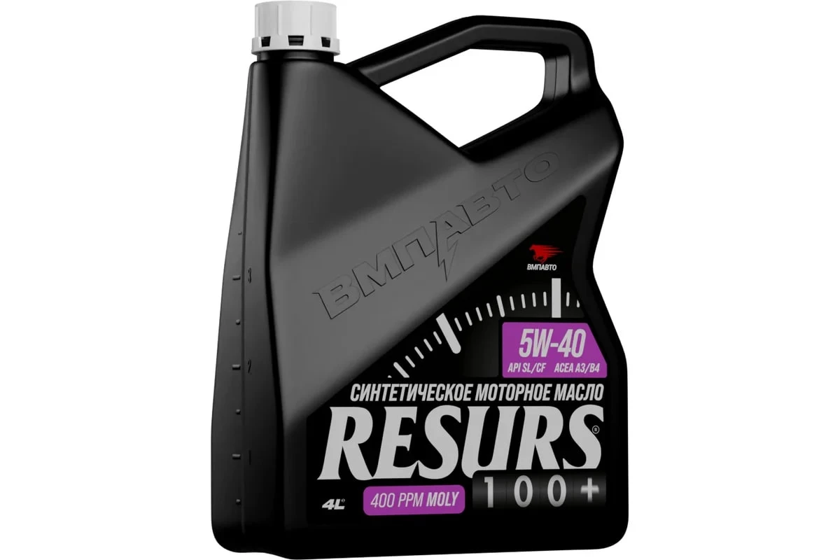 Масло моторное ВМПАвто Resurs 5W40 A3B4 SL/CF 4л
