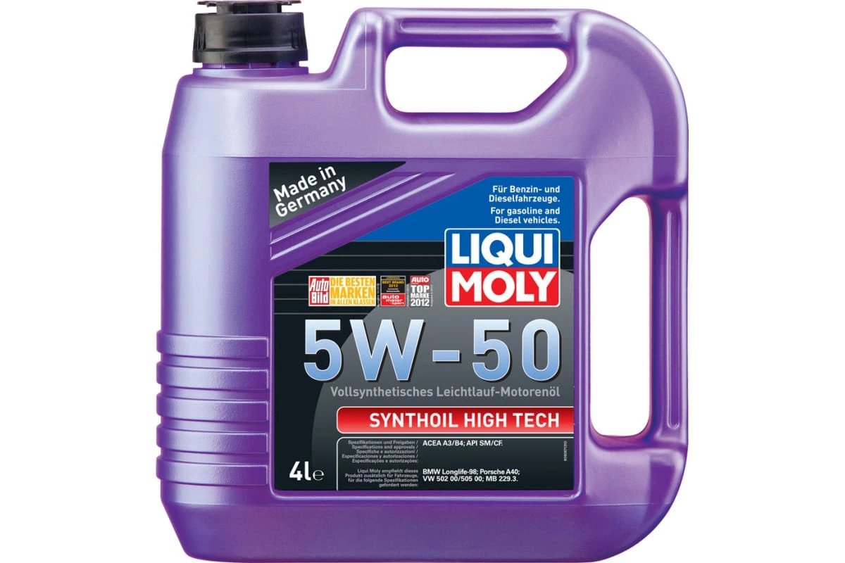 Масло моторное LIQUI MOLY Synthoil High Tech 5W50 SM/CF;A3/B4