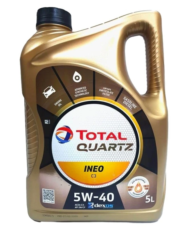 Масло моторное TOTAL QUARTZ INEO C3 5W40 5л