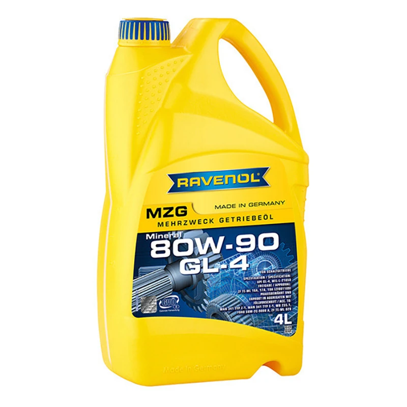 Масло трансмиссионное RAVENOL MZG 80W90 GL4 4л