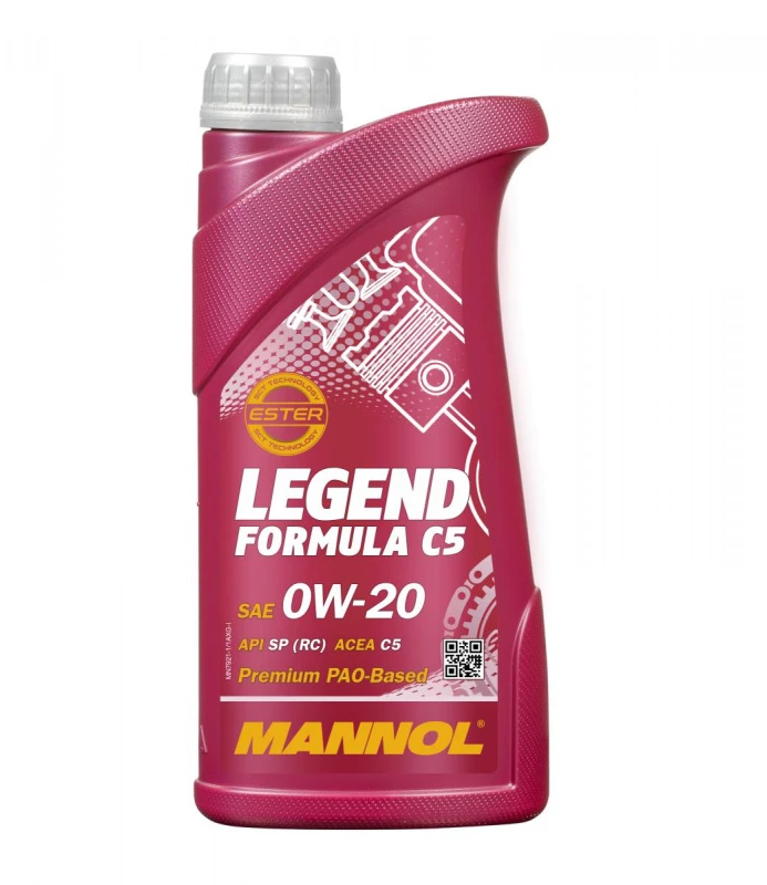 Масло моторное MANNOL LEGEND FORMULA C5 0W20 1л 79211