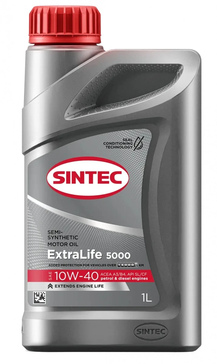 Масло моторное Sintec EXTRALIFE 5000 10W40 SL/CF A3/B4 1л