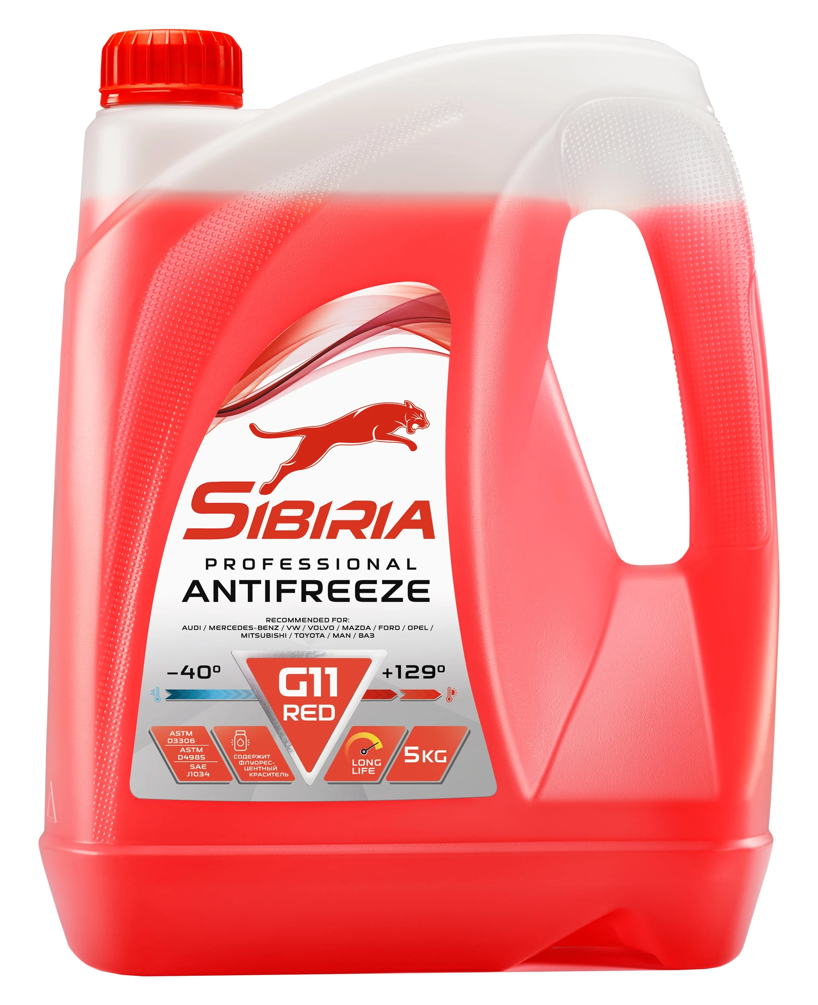 Антифриз SIBIRIA G11 красный 5кг