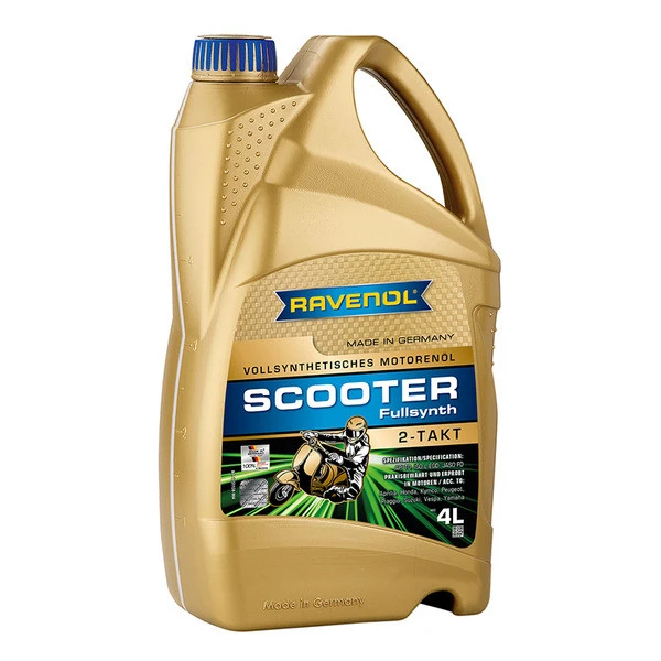 Масло моторное для скутеров RAVENOL SCOOTER 2T Fullsynth 4л