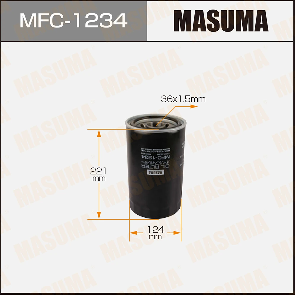 Фильтр масляный двигателя Masuma MFC1234 